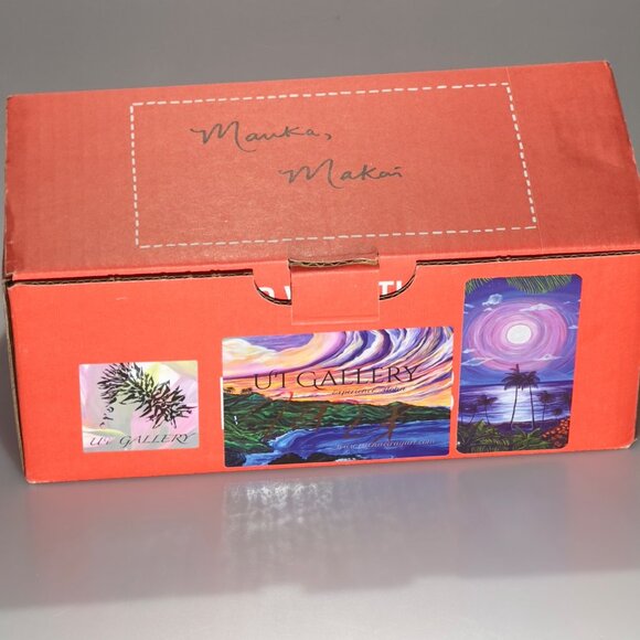 Rachael Ray Redbubble Ceramic Mug Set 2 Pcs Mauka Makai Design Hawaii Art By Ui - Picture 10 of 14